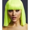 Smiffys Womens Lola Neon Lime Heat Resistant Accessory Wig