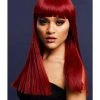 Smiffys Alexia Ruby Red Blend Heat Resistant Accessory Wig