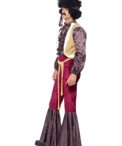 Smiffys Mens 70's Psychedelic Rocker Costume Purple