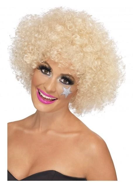 Smiffy's Womens Afro 70s Funky Blonde Wig 3 Smiffy's Womens Afro 70s Funky Blonde Wig