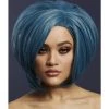 Smiffys Karen Petrol Blue Blend Heat Resistant Accessory Wig Womens 2 Smiffys Karen Petrol Blue Blend Heat Resistant Accessory Wig Womens