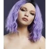 Smiffys Cara Violet Blend Heat Resistant Accessory Wig Womens