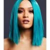 Smiffys Kylie Teal Heat Resistant Accessory Wig