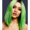 Smiffys Kylie Lime Green Heat Resistant Accessory Wig