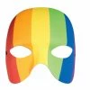 Rubies Rainbow Mardi Gras Half Mask Accessory