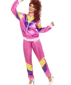 Smiffy's Womens Tracksuit 80's Women's Costume