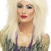 Smiffy's Womens Crimped 80's Blonde Trademark Big Hair Wig