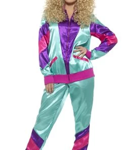 Smiffy's Retro 80s Height Of Fashion Womens Breakdance Tracksuit Costume