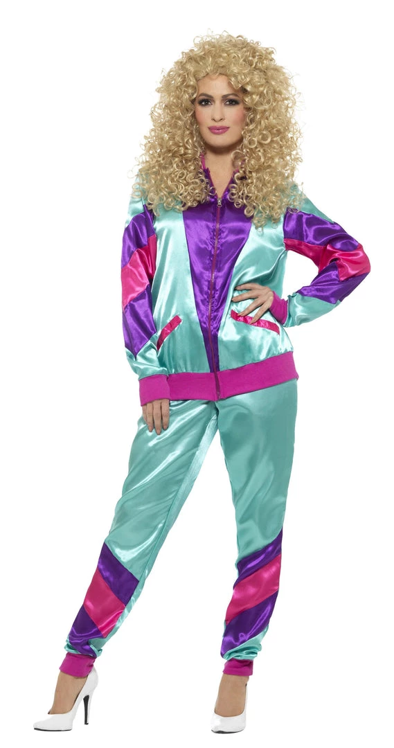 Smiffy's Retro 80s Height Of Fashion Womens Breakdance Tracksuit Costume 3 Smiffy's Retro 80s Height Of Fashion Womens Breakdance Tracksuit Costume