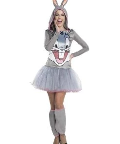 Rubies Womens Bugs Bunny Hooded Tutu Dress Costume For Women