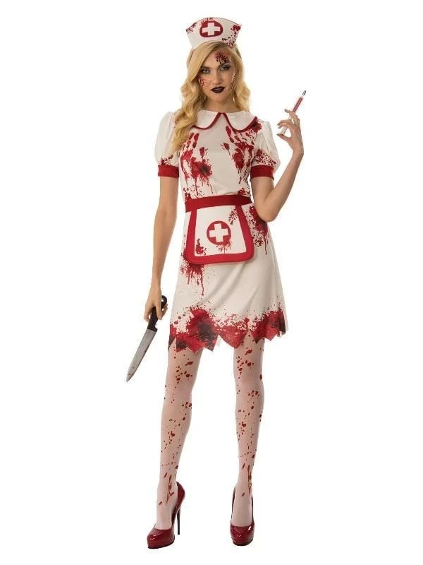 Rubies Nurse Bloody Costume For Women Womens 3 Rubies Nurse Bloody Costume For Women Womens