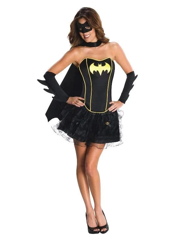 Rubies Batgirl Corset And Skirt Costume Set For Women Womens 3 Rubies Batgirl Corset And Skirt Costume Set For Women Womens
