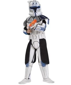 Rubies Captain Rex Clone Trooper Deluxe Costume For Boys Kids