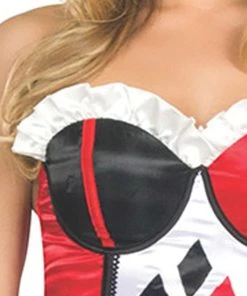 Rubies Womens Harley Quinn Corset For Women