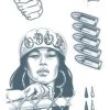 Tinsley Transfers Womens Prison Fake Temporary Tattoos 18 Pice Costume Kit