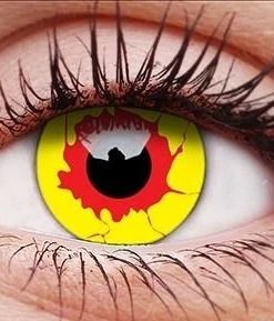 ColourVue Womens Reignfire Halloween 1 Day Disposable Contact Lenses