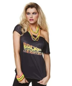 Karnival Costumes Womens 80's Back To The Future T-Shirt For Women