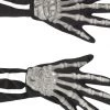 Smiffy's Skeleton Gloves For Adults
