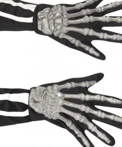 Smiffy's Skeleton Gloves For Adults