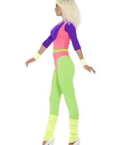 Smiffy's Womens Aerobics Work Out 80's Women's Costume