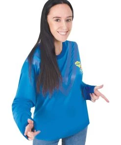 Rubie's Anthony Blue Wiggles Deluxe 30th Anniversary Costume Top For Adults Womens