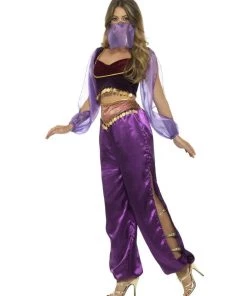 Smiffys Womens Arabian Princess Purple Costume