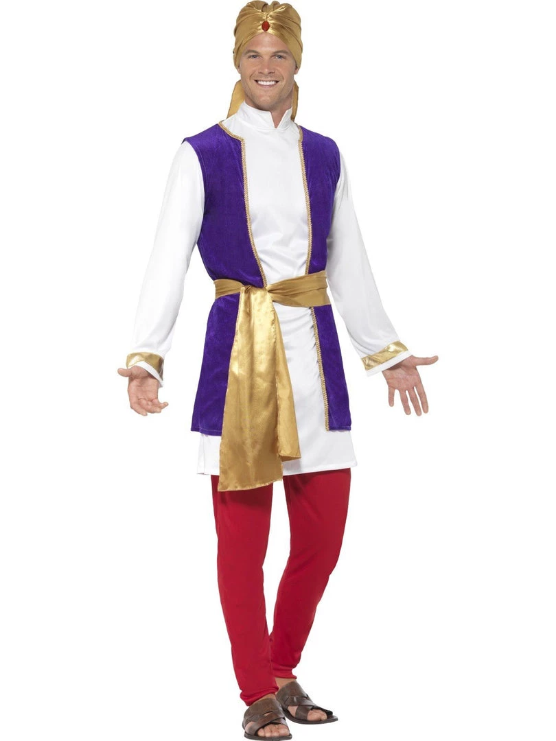 Smiffy's Aladdin Arabian Nights Prince Men's Bollywood Costume 3 Smiffy's Aladdin Arabian Nights Prince Men's Bollywood Costume