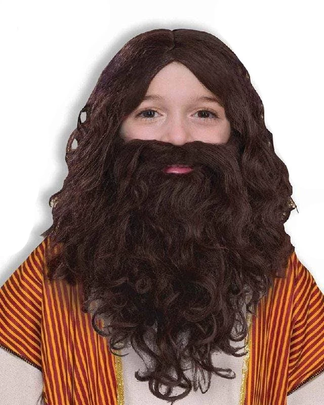 Rubie's Biblical Wig And Beard Set For Children Kids 3 Rubie's Biblical Wig And Beard Set For Children Kids