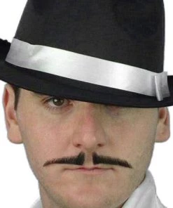 Carnival Products Gangster Black 1920's Stick-on Costume Pencil Mustache Mens
