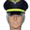 Carnival Products Pilot Black Costume Hat 2 Carnival Products Pilot Black Costume Hat