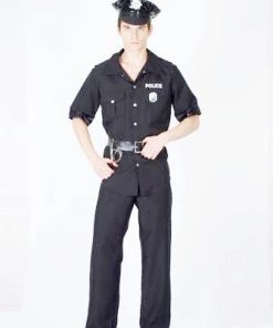 Carnival Products Police Black US Cop Men Costume Buy Costumes