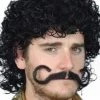 Carnival Products Mens Strongman Black Stick-on Costume Moustache Macho