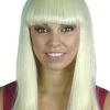 Carnival Products Disco Shoulder Length Blonde 70's Female Costume Wig With Fringe