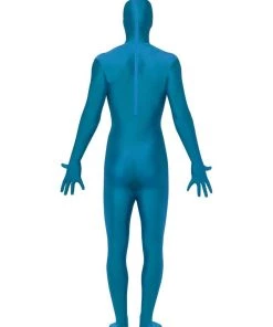 Smiffys Mens Blue Second Skin Suit