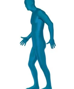 Smiffys Mens Blue Second Skin Suit