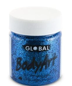 Global Colours Buy Costumes Blue Glitter Body And Face Paint