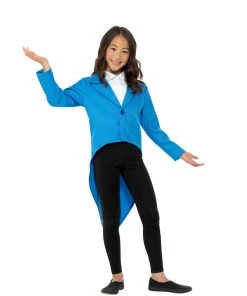 Smiffy's Tailcoat Blue Costume Jacket For Children Kids