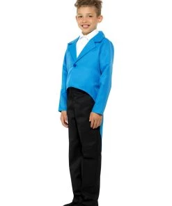 Smiffy's Tailcoat Blue Costume Jacket For Children Kids