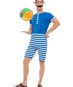 Smiffys 1920's Bathing Suit Male Costume Mens