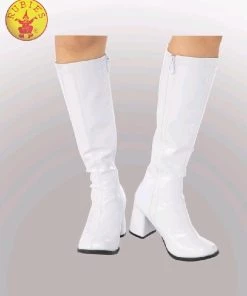 Rubie's Go Go Boots White 60s 70s Women's Boots Womens