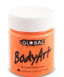 Global Colours Bright Orange Body And Face Paint Buy Costumes