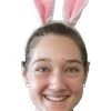 Sweidas Kids Bunny Costume Ears Plush White And Pink