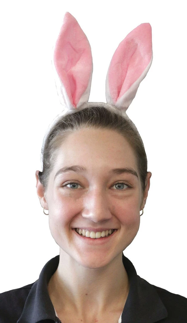 Sweidas Kids Bunny Costume Ears Plush White And Pink 3 Sweidas Kids Bunny Costume Ears Plush White And Pink