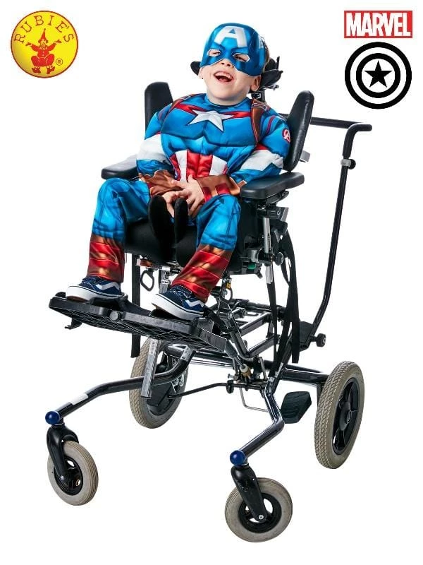 Rubie's Captain America Adaptive Costume For Children Kids 3 Rubie's Captain America Adaptive Costume For Children Kids