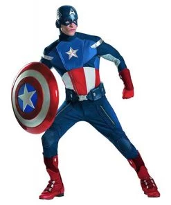 Marvel Mens Captain America Avengers Hire Costume