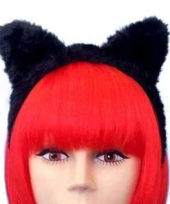 Carnival Products Womens Cat Ears Headband Black Halloween Costume Accessory