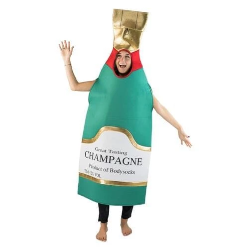 Bodysocks UK Womens Champagne Bottle Costume 3 Bodysocks UK Womens Champagne Bottle Costume