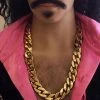 Carnival Products Disco Chunky Gold 70's Costume Chain Necklace