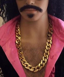 Carnival Products Disco Chunky Gold 70's Costume Chain Necklace