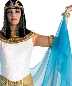 Rubie's Cleopatra White And Blue Womens Hire Costume